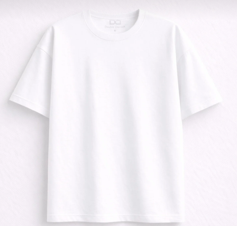 Beyaz Oversize T-Shirt – Unisex Basic