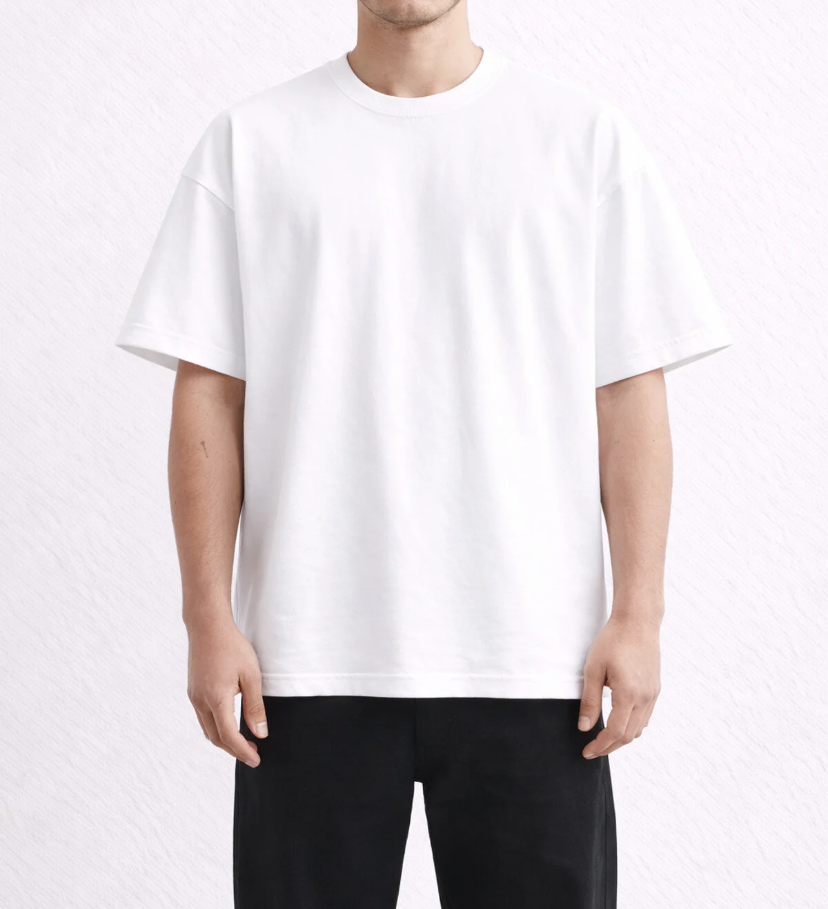 Beyaz Oversize T-Shirt – Unisex Basic